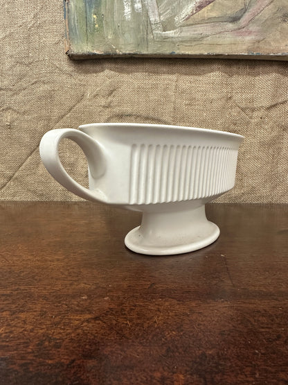 White Hornsea Doric Mantle Vase