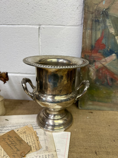 Large Silver Plated Urn