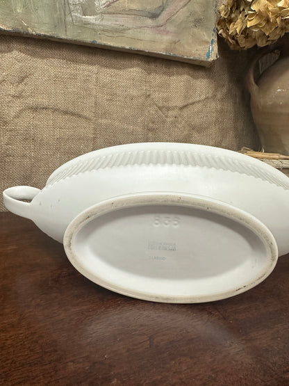 White Hornsea Doric Mantle Vase