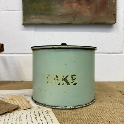 Vintage Enamel Cake Tin - The Blind Mole