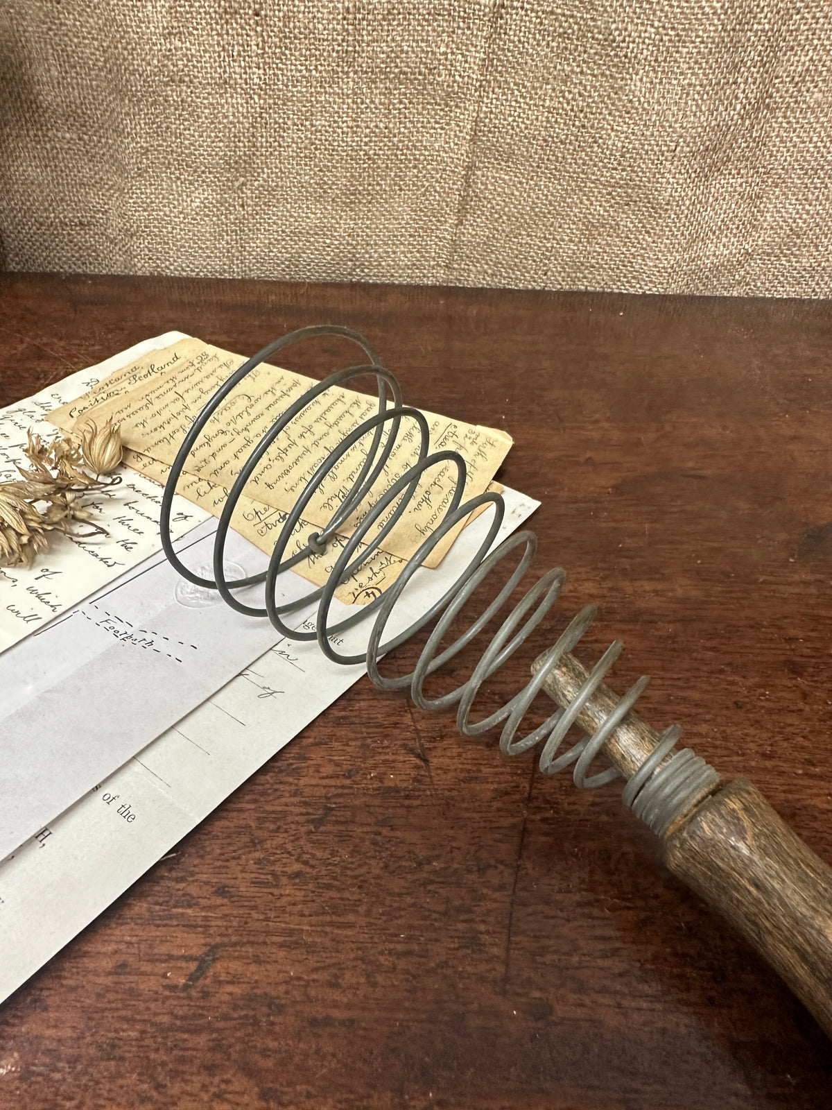 Antique French Spring Whisk