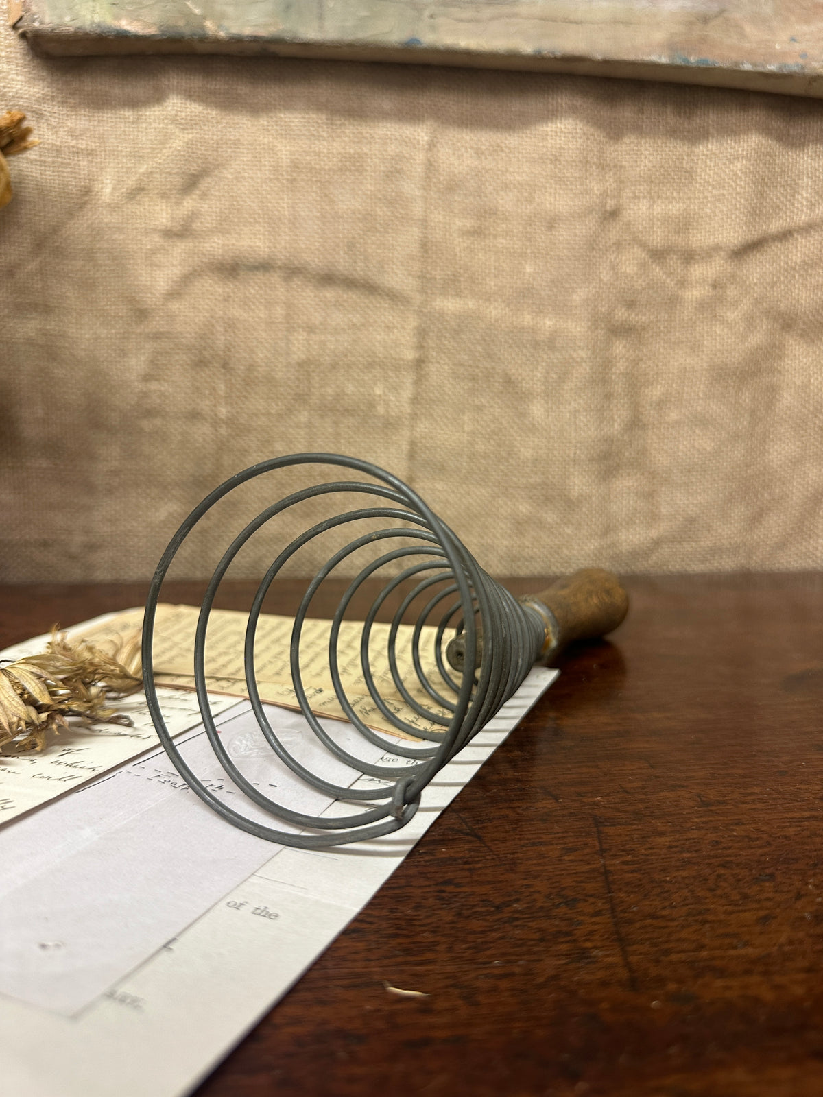 Antique French Spring Whisk