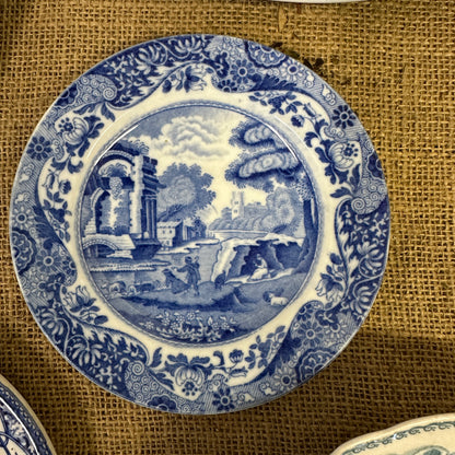 Set of Blue Antique Wall Plates