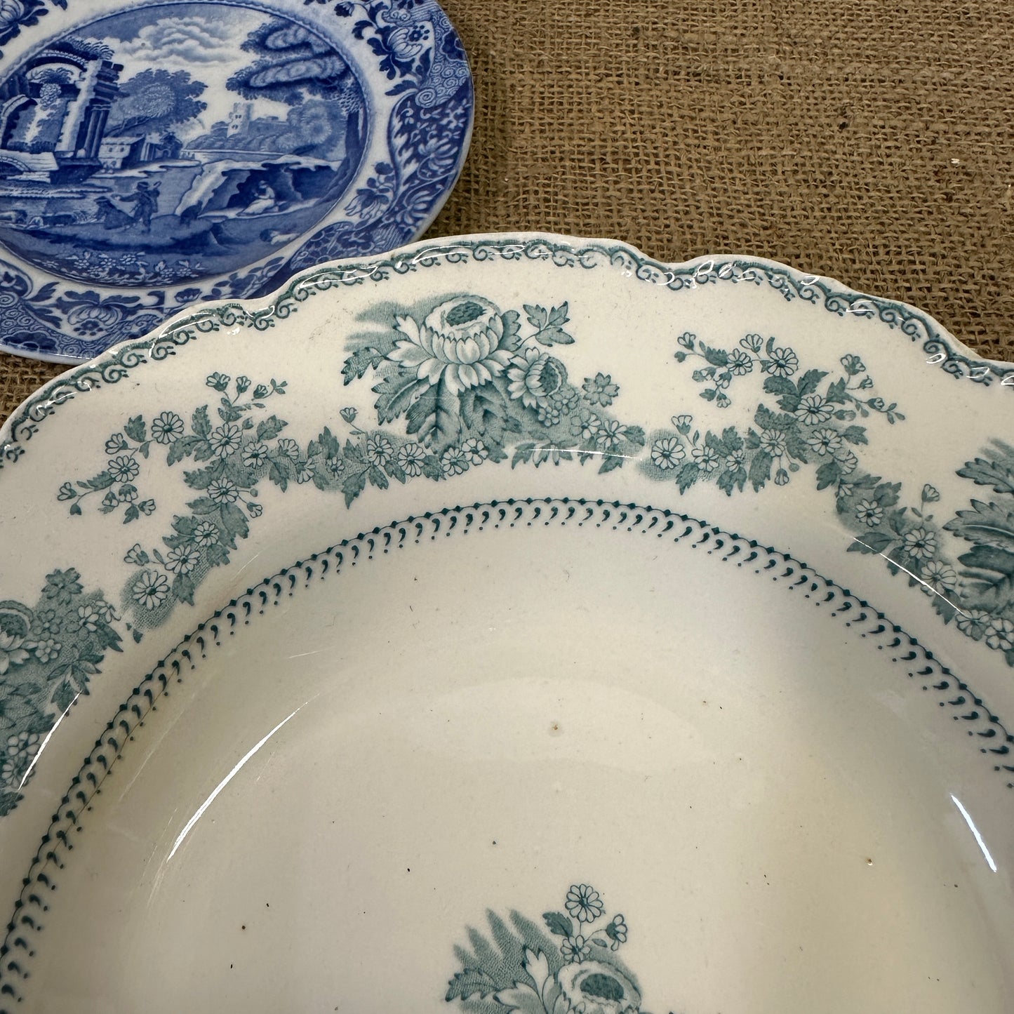 Set of Blue Antique Wall Plates