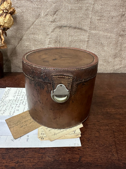 Antique Leather Collar Keepsake Box