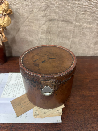 Antique Leather Collar Keepsake Box
