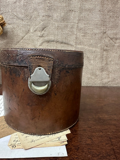 Antique Leather Collar Keepsake Box