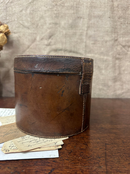 Antique Leather Collar Keepsake Box
