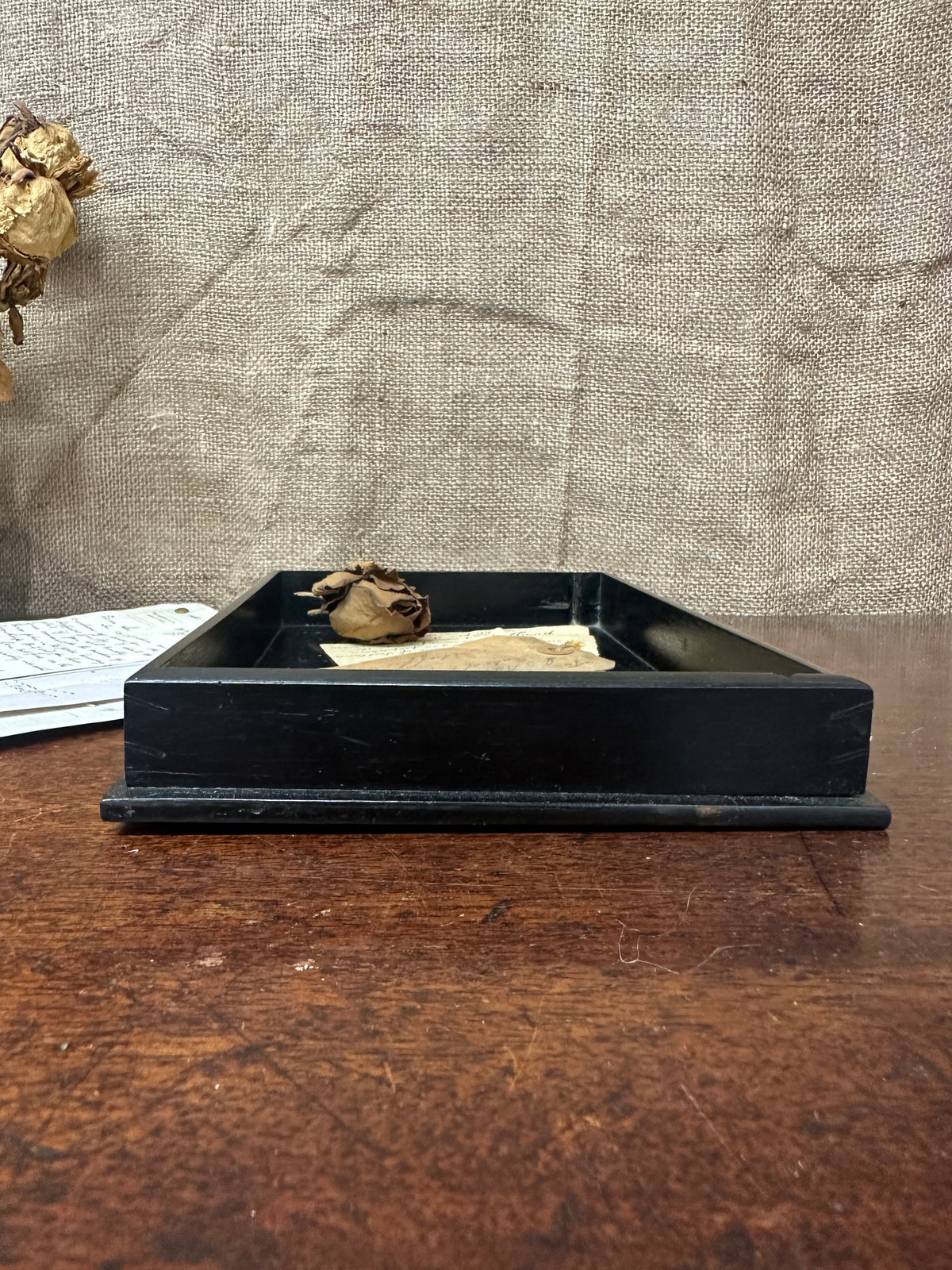 Small Victorian Ebony Tray
