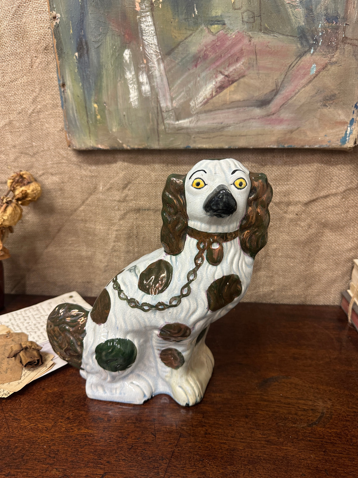 Wally Dog Flat Backed Fireside Spaniel
