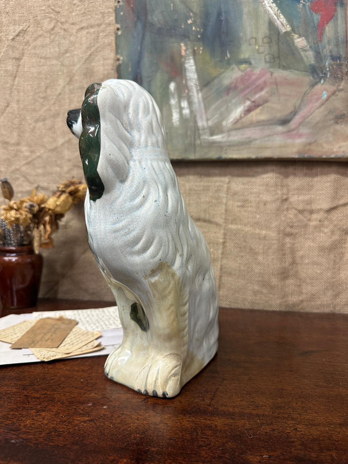 Wally Dog Flat Backed Fireside Spaniel