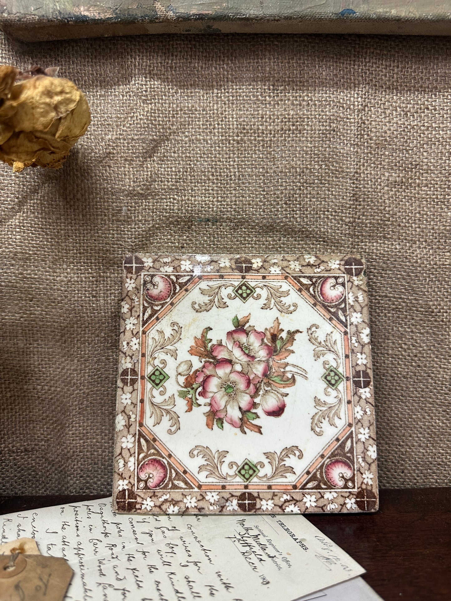 Vintage English Tile - Coaster