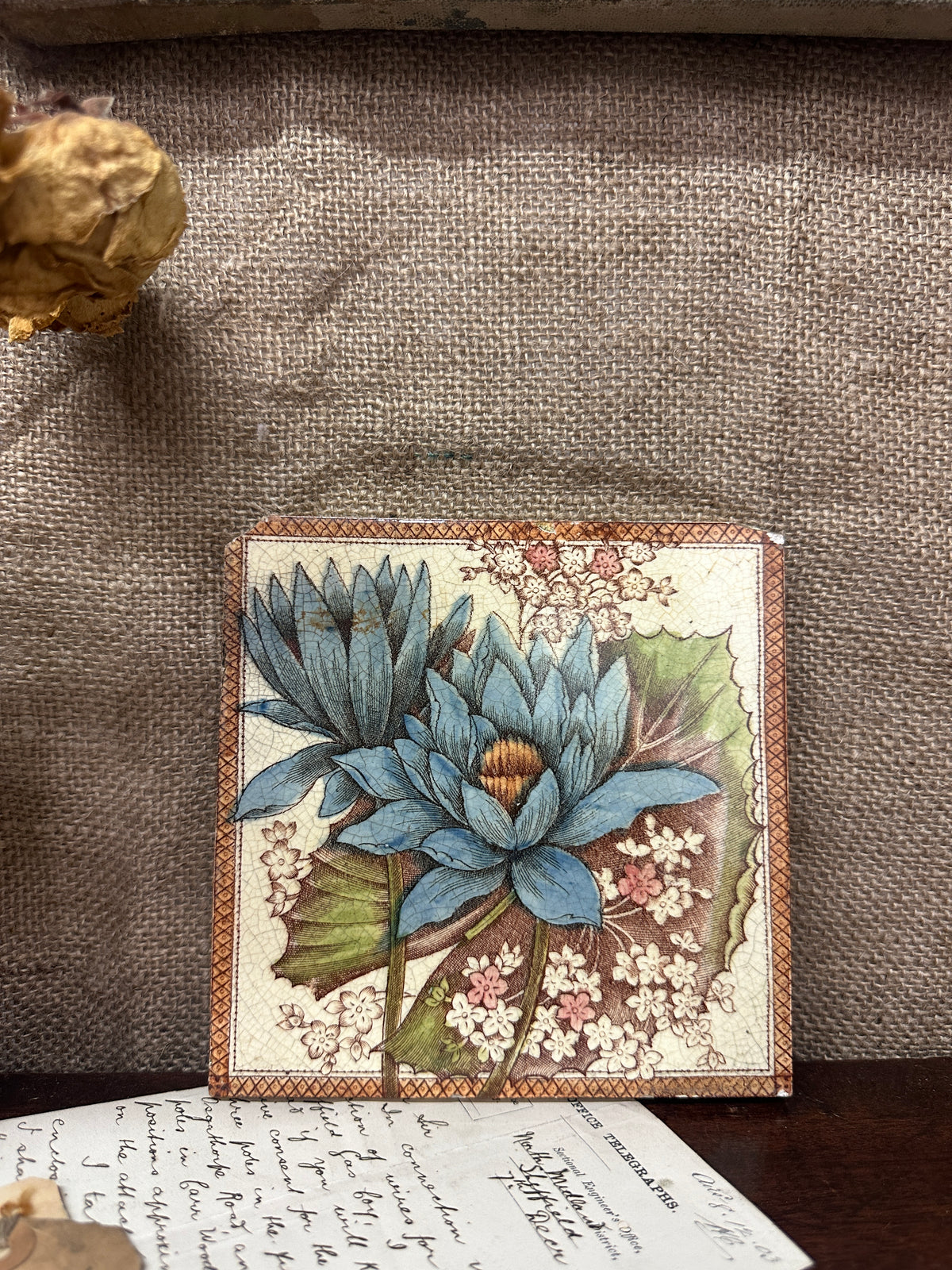 Vintage English Coaster Tile
