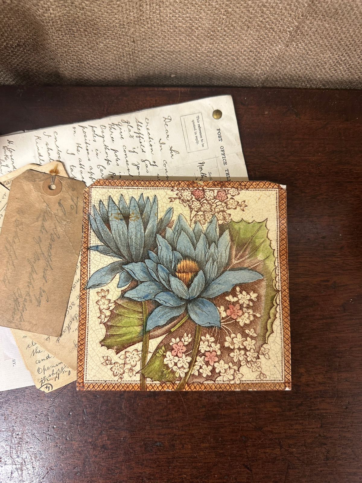 Vintage English Coaster Tile