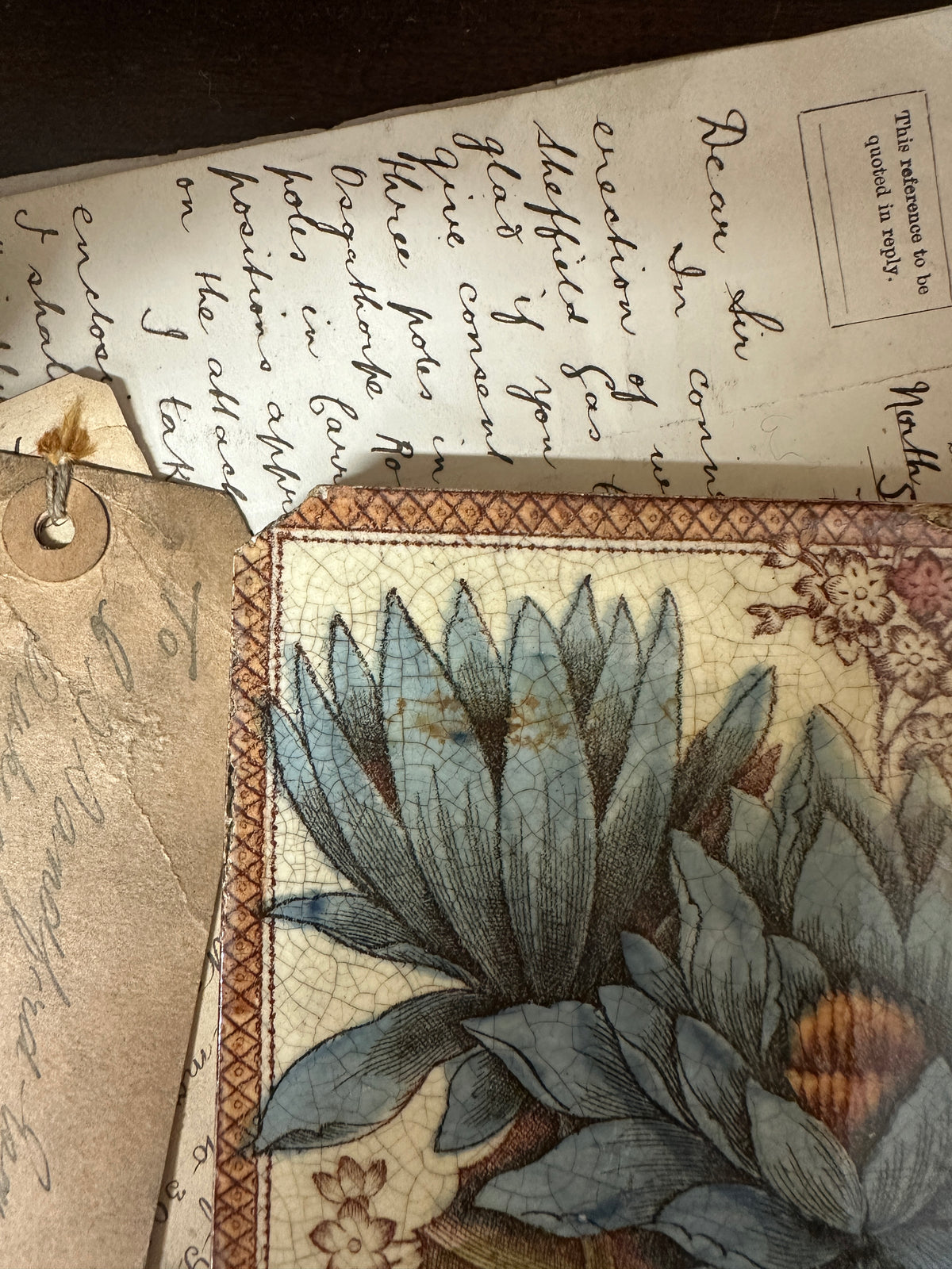 Vintage English Coaster Tile