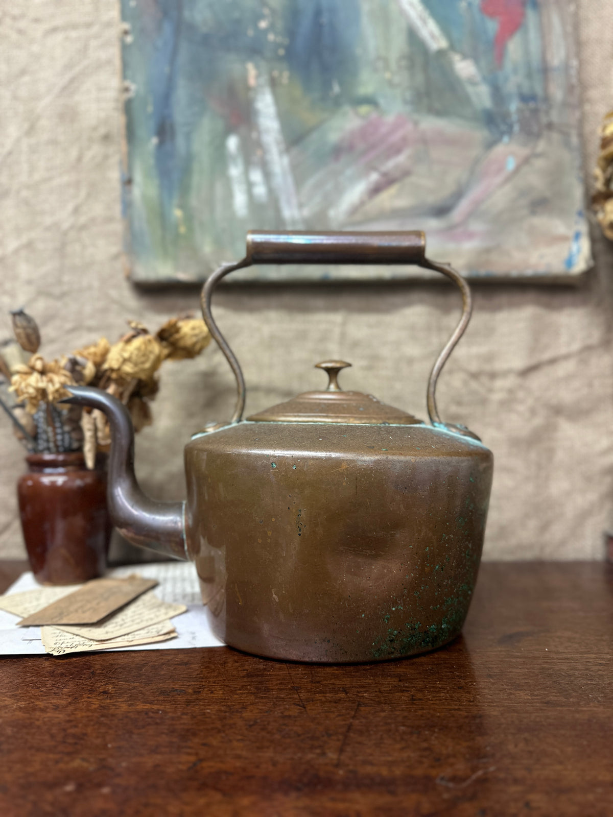 Antique Copper Kettle