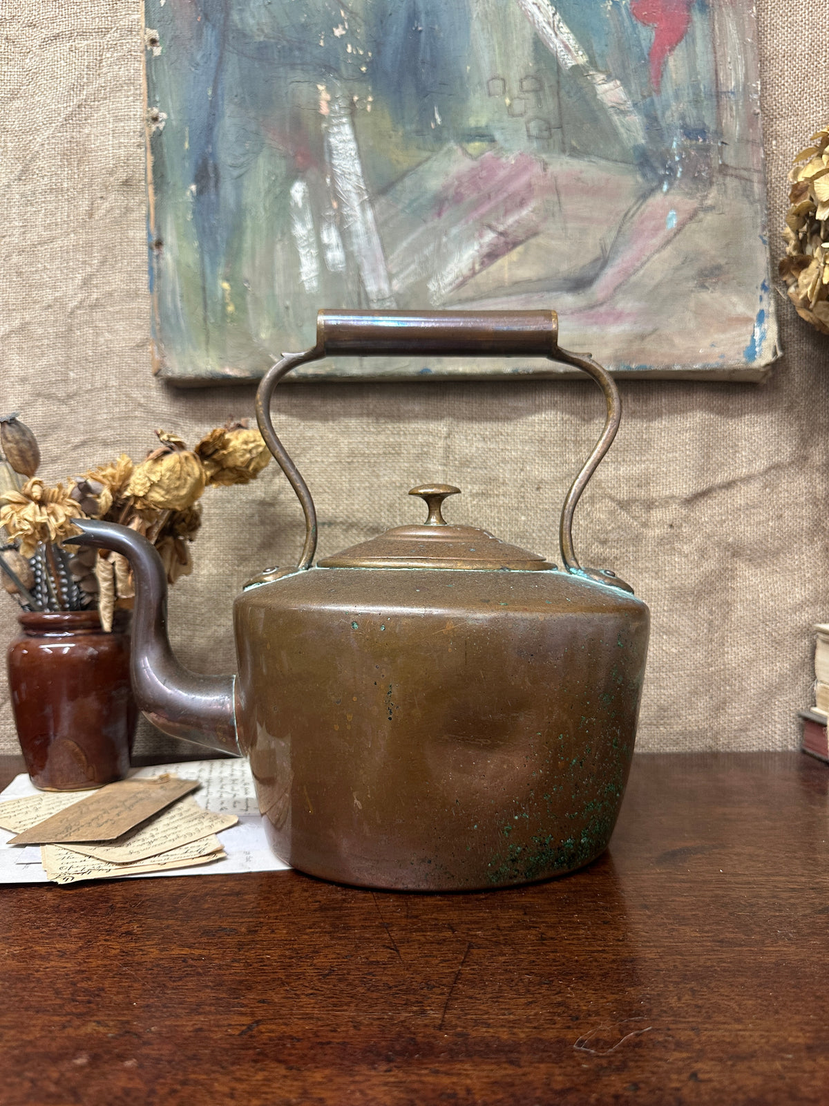Antique Copper Kettle