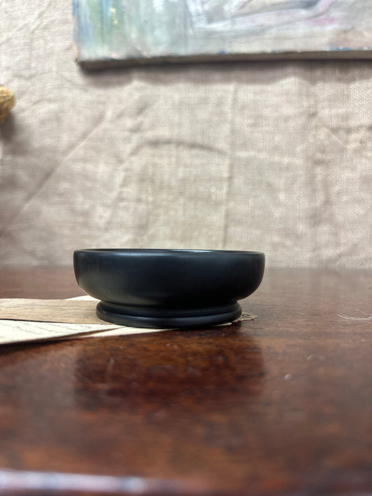 Black Victorian Ebony Trinket Dish