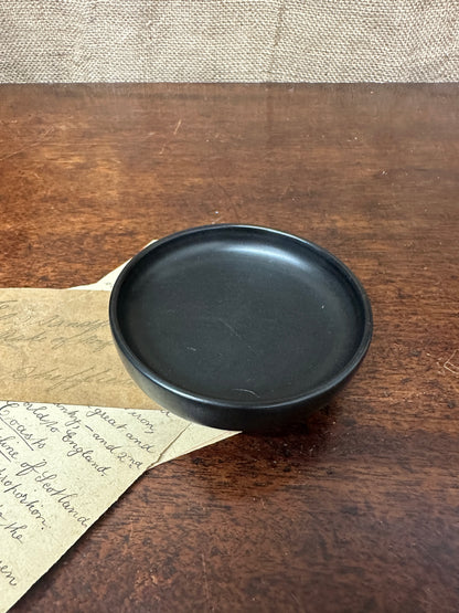 Black Victorian Ebony Trinket Dish