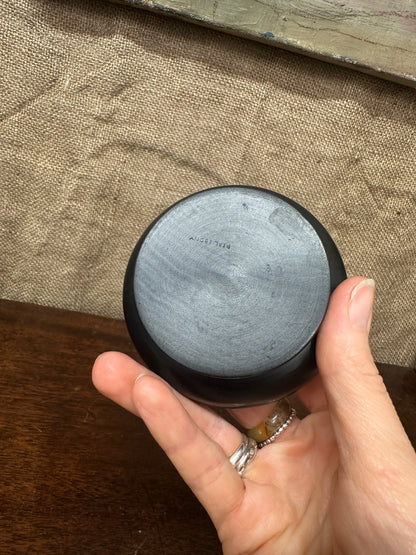 Black Victorian Ebony Trinket Dish
