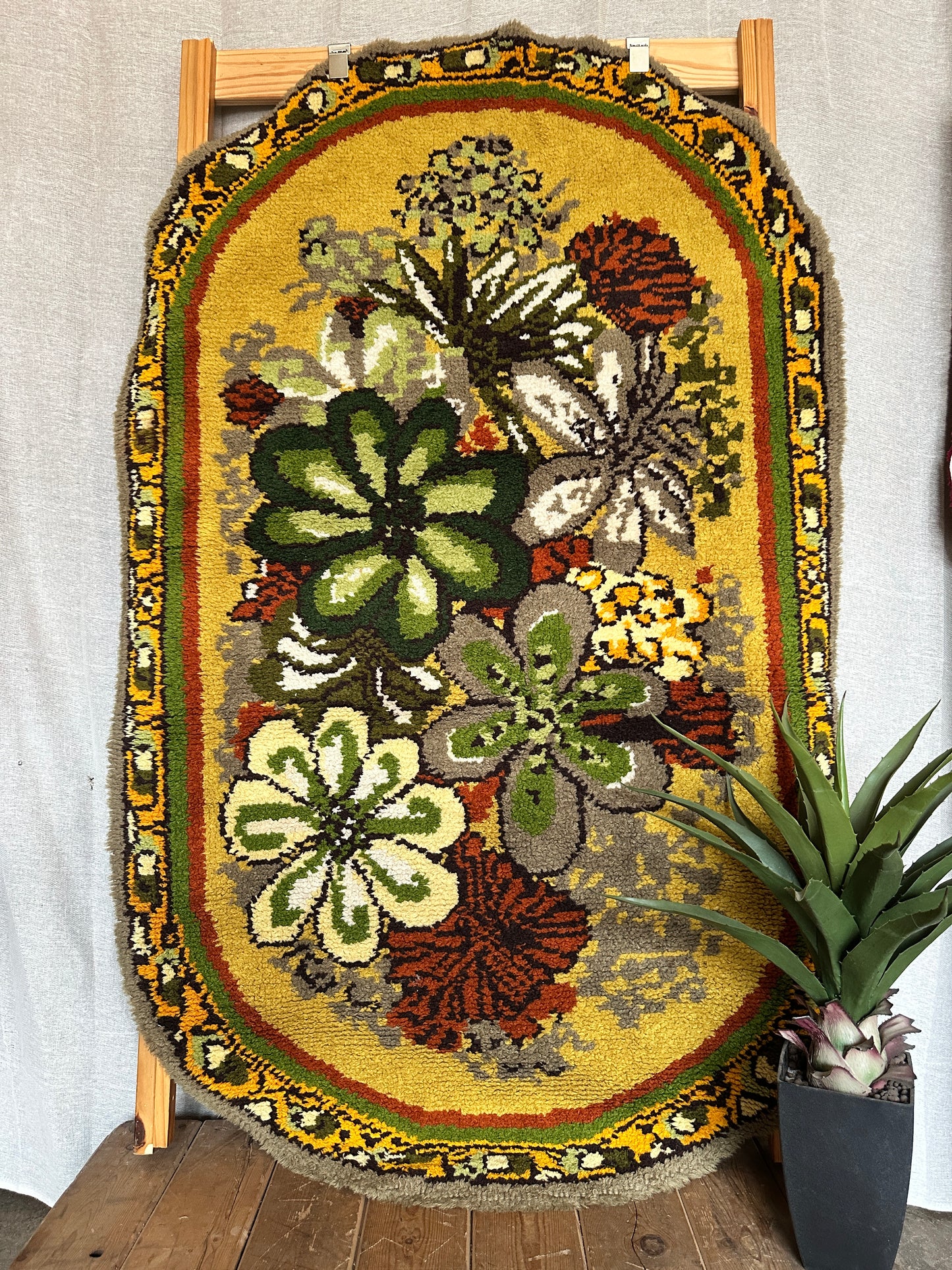 Mid-century Hand knotted Wool Rug