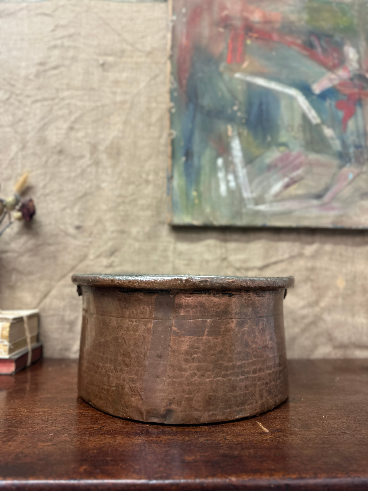 Antique Large Copper Planter