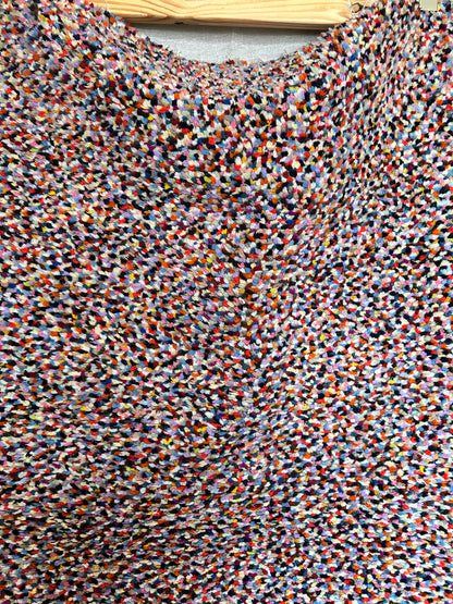 Mid-century Latch Hook Rug Confetti