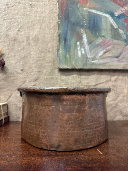 Antique Large Copper Planter