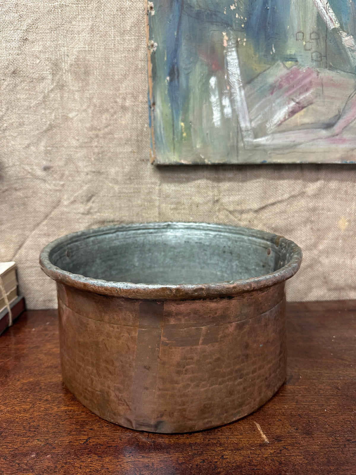 Antique Large Copper Planter