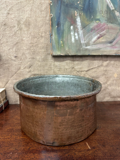 Antique Large Copper Planter
