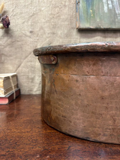 Antique Large Copper Planter