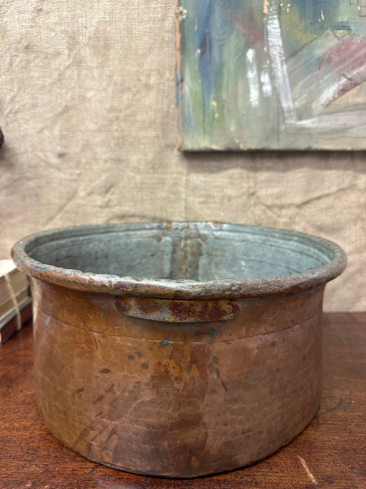 Antique Large Copper Planter