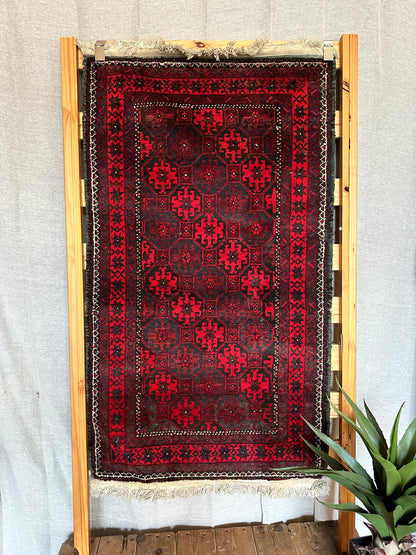 Antique Afghan Bokhara Rug