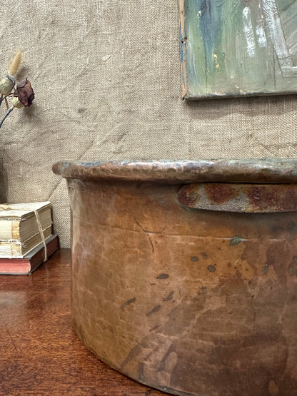 Antique Large Copper Planter