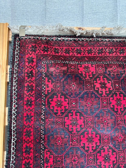 Antique Afghan Bokhara Rug