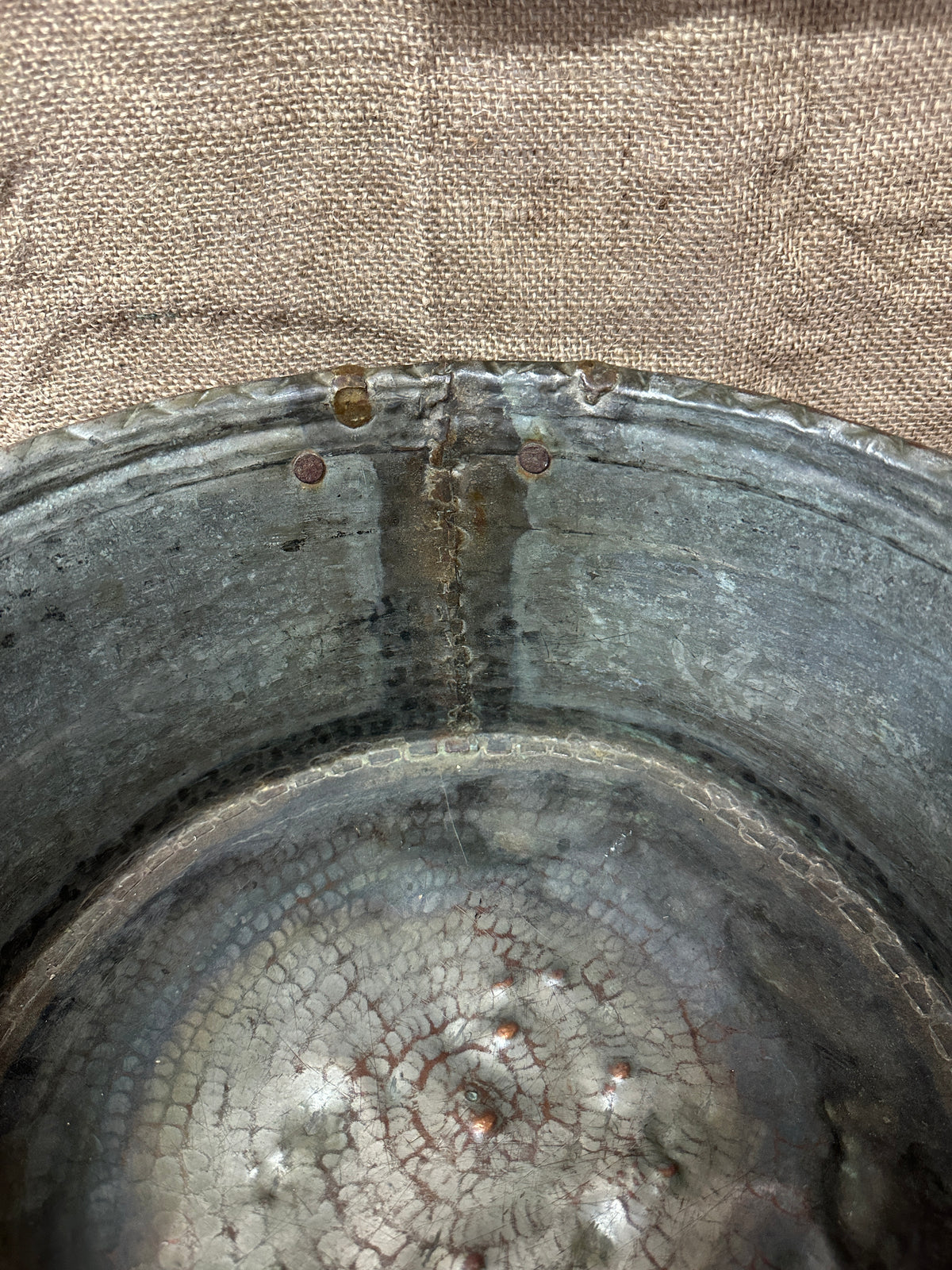 Antique Large Copper Planter