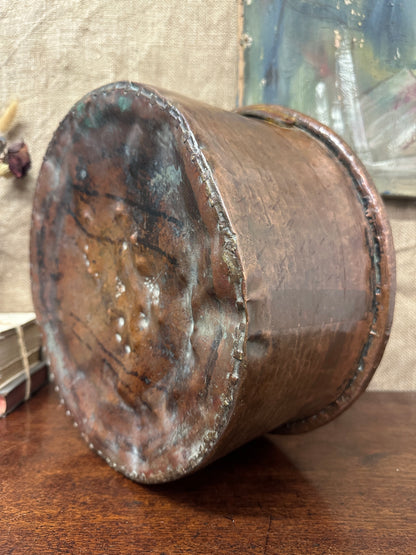 Antique Large Copper Planter