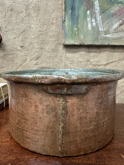 Antique Large Copper Planter