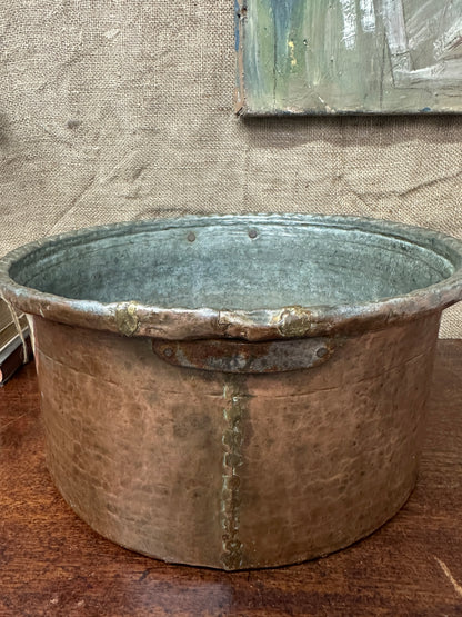 Antique Large Copper Planter