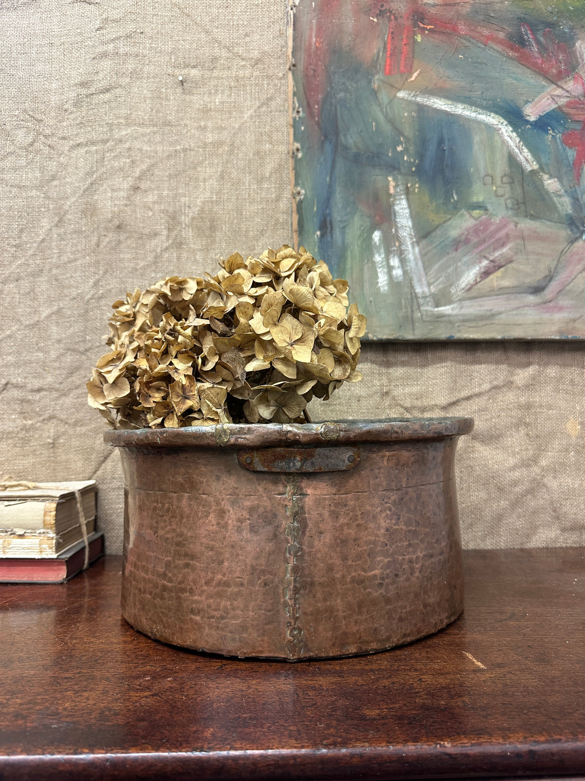 Antique Large Copper Planter