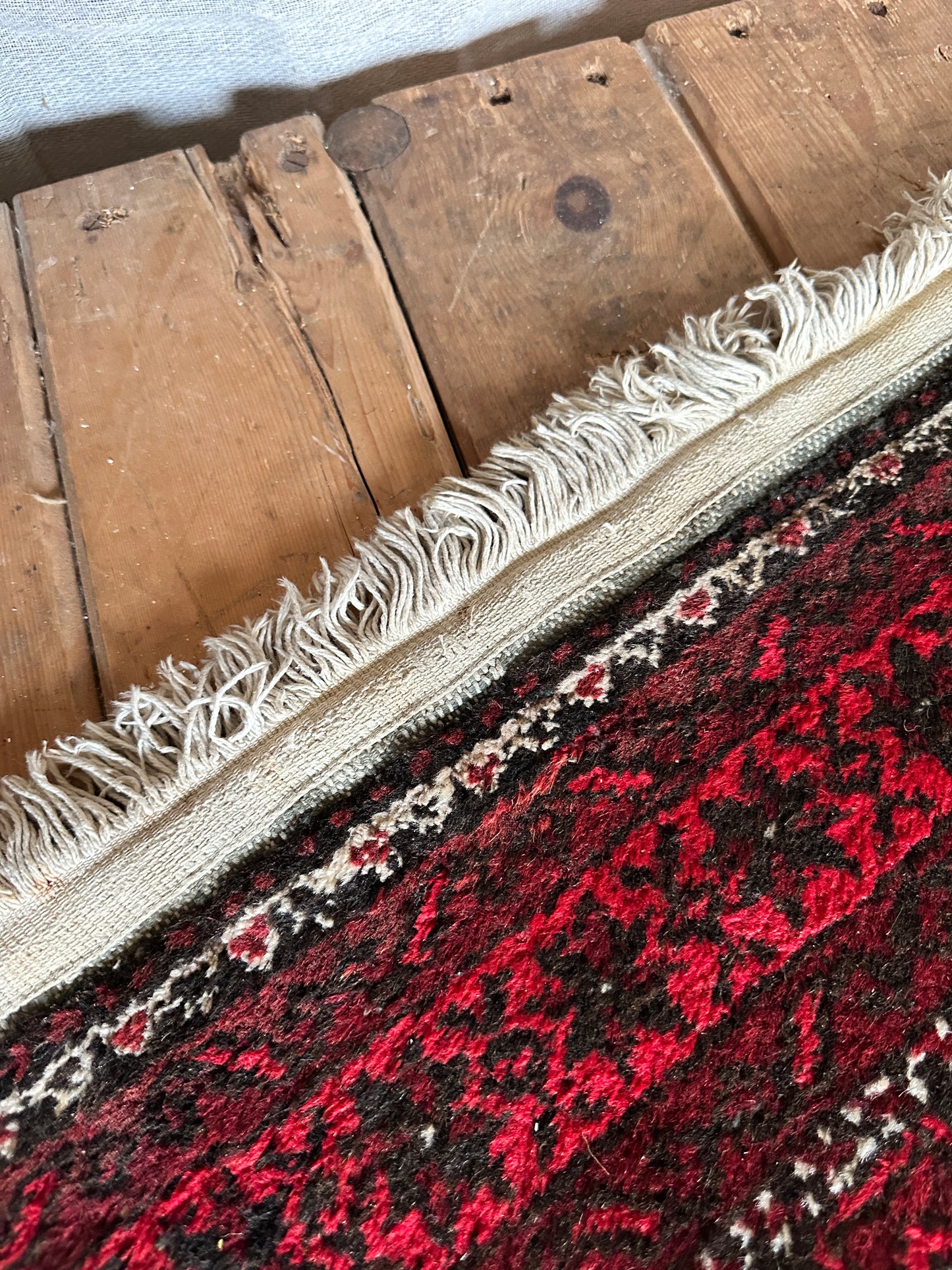 Antique Afghan Bokhara Rug