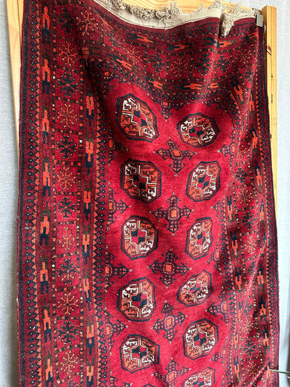 Larger Antique Afghan Bokhara Rug