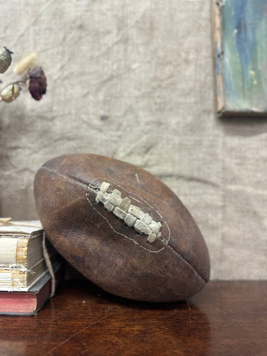 Vintage Leather Hot-Shot Rugby Ball