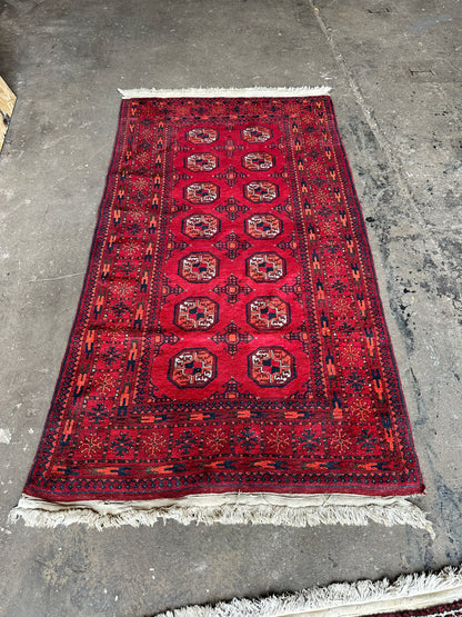 Larger Antique Afghan Bokhara Rug