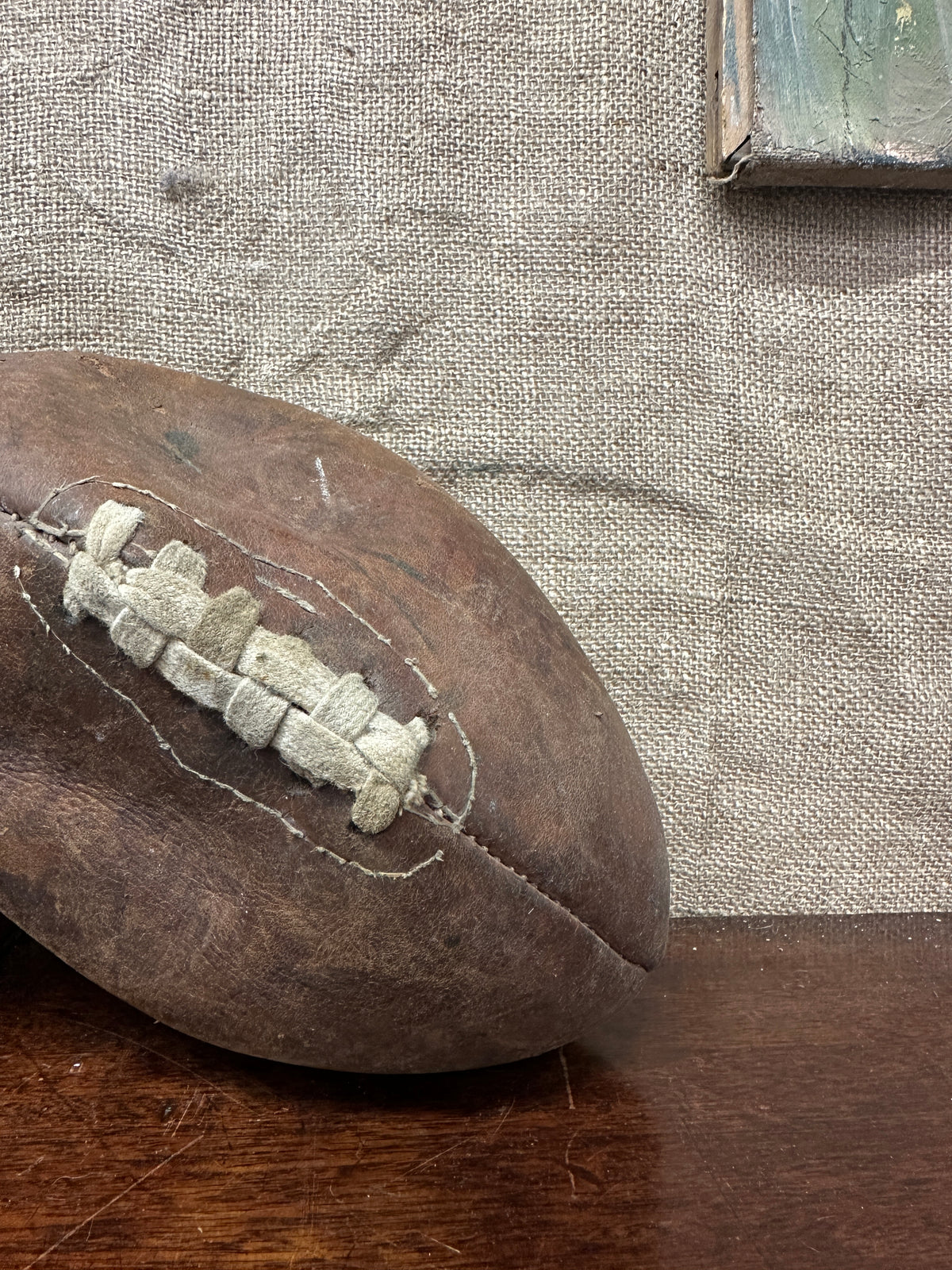Vintage Leather Hot-Shot Rugby Ball
