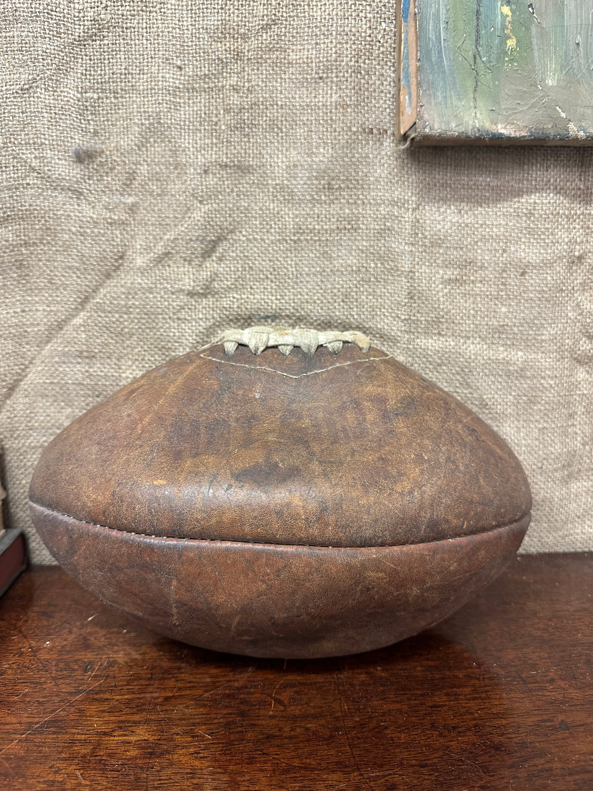 Vintage Leather Hot-Shot Rugby Ball