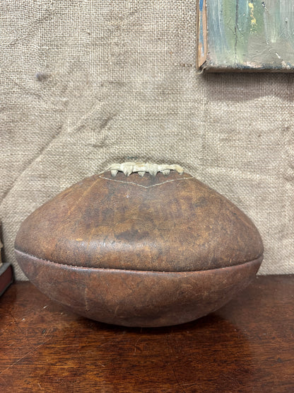 Vintage Leather Hot-Shot Rugby Ball