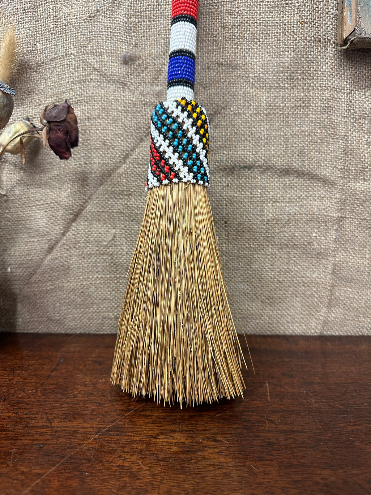 South African Whisk Beaded Broom