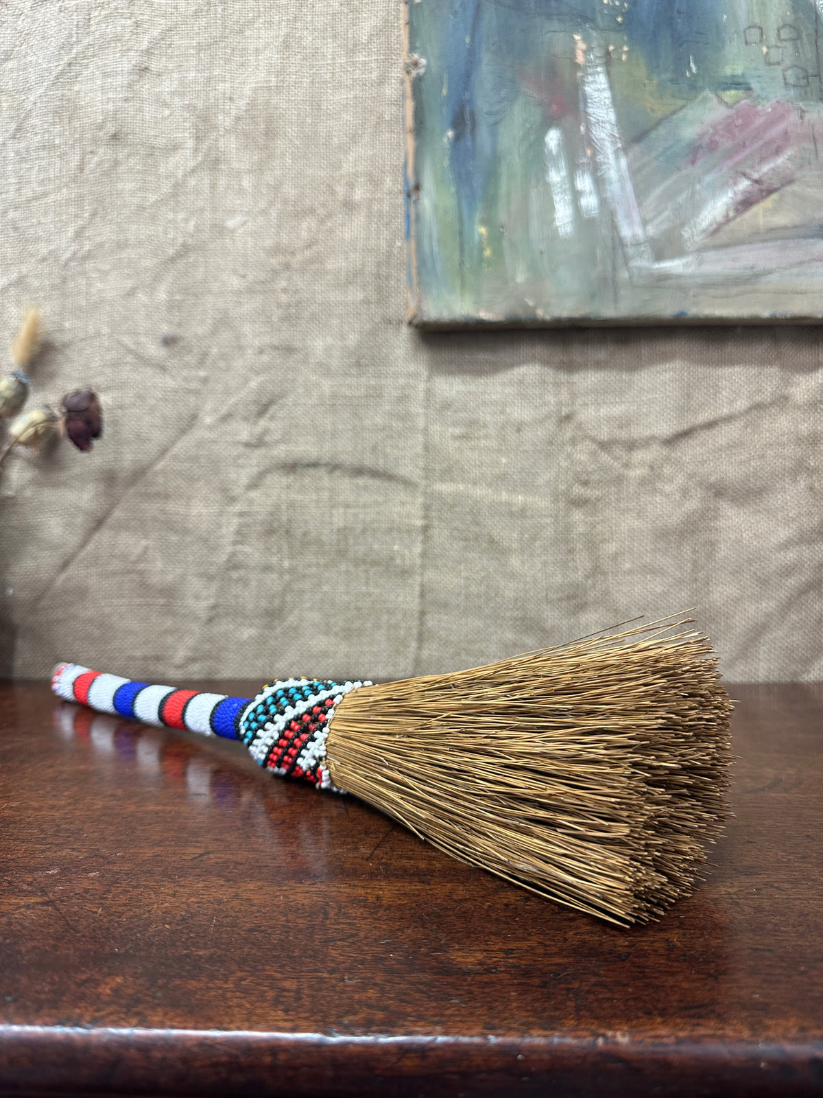 South African Whisk Beaded Broom