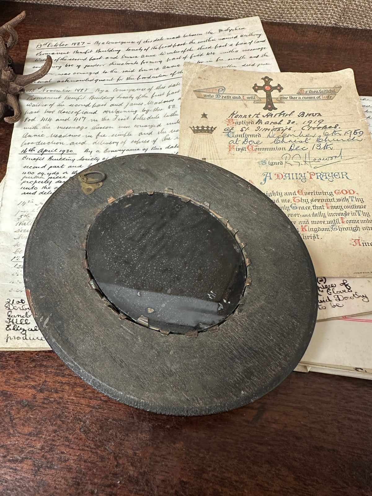 Victorian Oval Ebony Convex Picture Frame